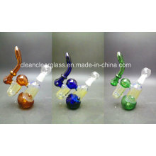 High Quality Colored Glass Water Pipe Smoking Oil Rig with 14.5mm Joint